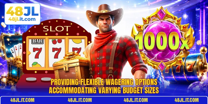 Providing flexible wagering options accommodating varying budget sizes