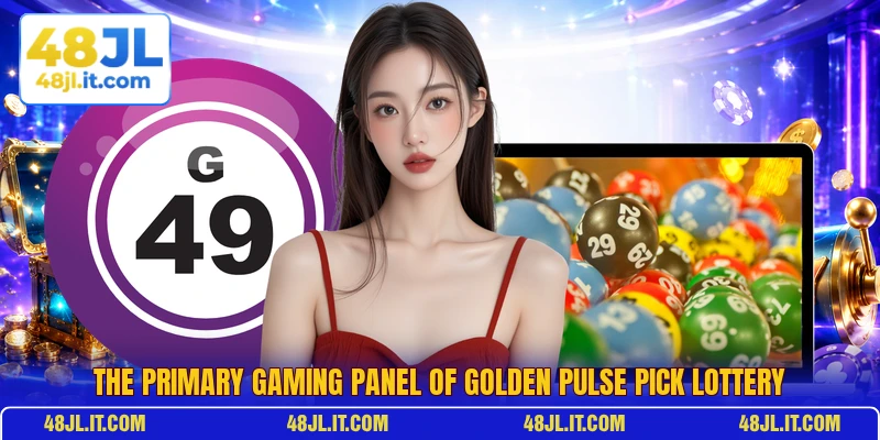 The primary gaming panel of Golden Pulse Pick lottery